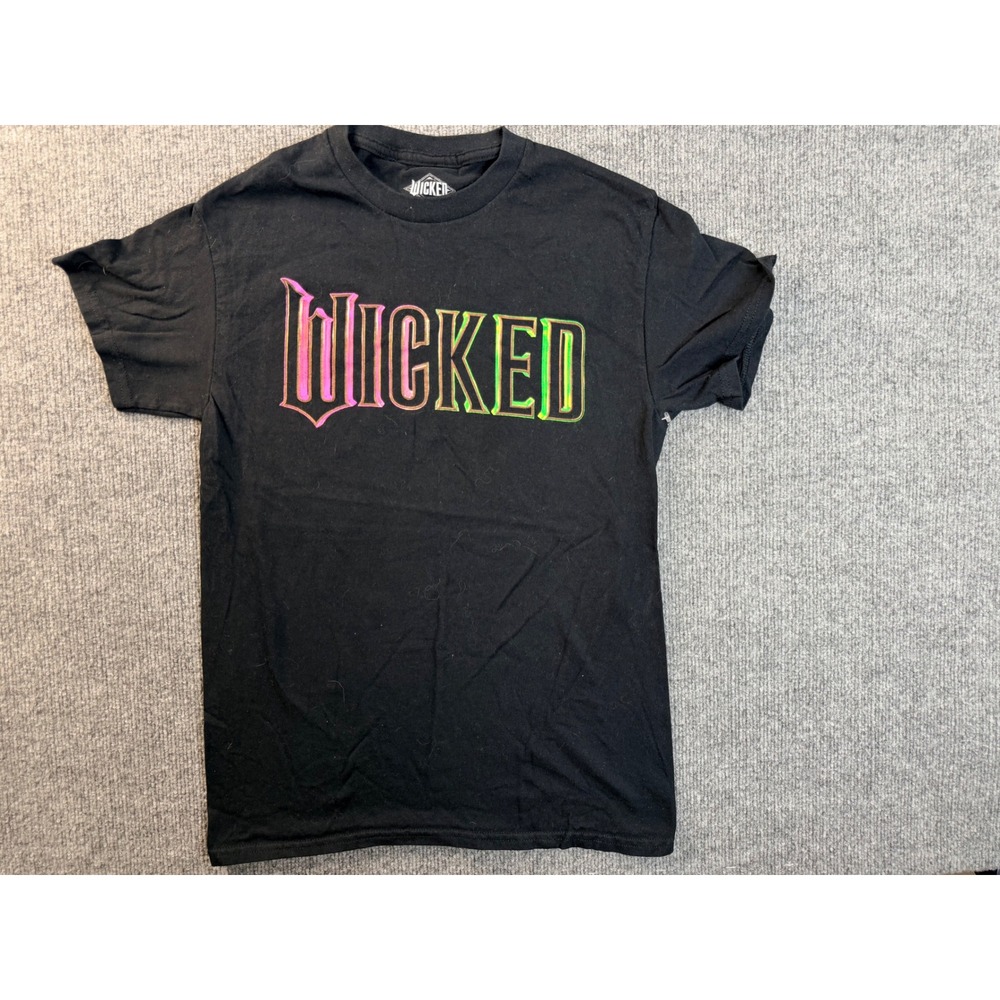 Wicked The Musical Shirt Small Black Cotton Graphic Tee Broadway Theater Mens S